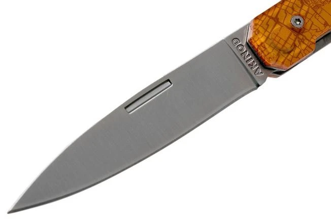 Akinod Utility Folding Knife 18H07 Downtown Orange, Gentleman's Knife Akinod Utility Folding Knife 18H07 Downtown Orange, Gentleman's Knife -Gentleman’s Knives Popular Shop AIA03M00016 03 akinod