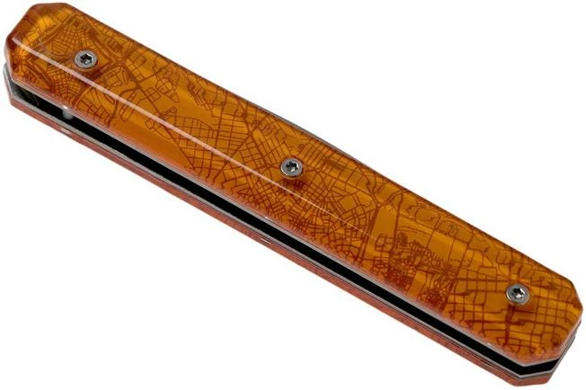 Akinod Utility Folding Knife 18H07 Downtown Orange, Gentleman's Knife Akinod Utility Folding Knife 18H07 Downtown Orange, Gentleman's Knife -Gentleman’s Knives Popular Shop AIA03M00016 04 akinod