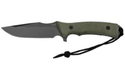 ANV Knives M311 SPELTER DLC Elmax, Olive Micarta Handle, Black Kydex Sheath, Survival Knife