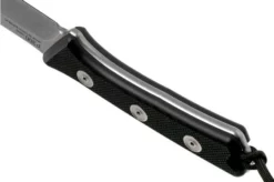 ANV P300 N690, Black G10 P300-015, Black Leather Sheath, Survival Knife -Gentleman’s Knives Popular Shop ANVP300 015 04 anv knives