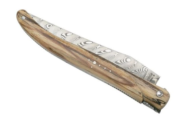 Laguiole En Aubrac Le Perlé 12 Cm L0512WA6J3DB Balbach Damast Full Handle Beech Wood Laguiole En Aubrac Le Perlé 12 Cm L0512WA6J3DB Balbach Damast Full Handle Beech Wood -Gentleman’s Knives Popular Shop AUL0512WA6J3DB 04 laguioleaubrac