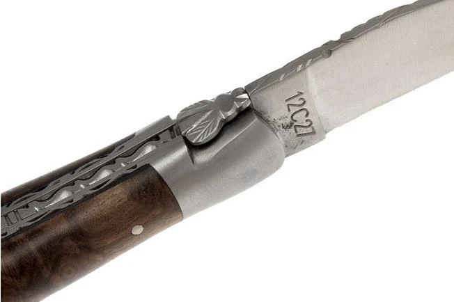 Laguiole En Aubrac 12cm Double Plates, Walnut Burl Hand-filed, L0712LYI-FSB1 Laguiole En Aubrac 12cm Double Plates, Walnut Burl Hand-filed, L0712LYI-FSB1 -Gentleman’s Knives Popular Shop AUL0712LYI FSB1 04 laguiole en aubrac aul0712lyi fsb1 04