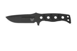Benchmade 375BK-1 Cobalt Black, Sibert Adamas Fixed Knife, Shane Sibert Design