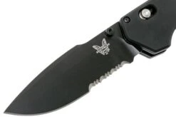Benchmade Vallation 407SBK Serrated Black Blade, Pocket Knife -Gentleman’s Knives Popular Shop BE407SBK 03 benchmade be407sbk 03
