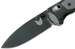 Benchmade 595BK Mini Boost Pocket Knife, Plain Edge Black Blade -Gentleman’s Knives Popular Shop BE595BK 03 benchmade be595bk 03