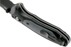 Benchmade 595BK Mini Boost Pocket Knife, Plain Edge Black Blade -Gentleman’s Knives Popular Shop BE595BK 05 benchmade be595bk 05