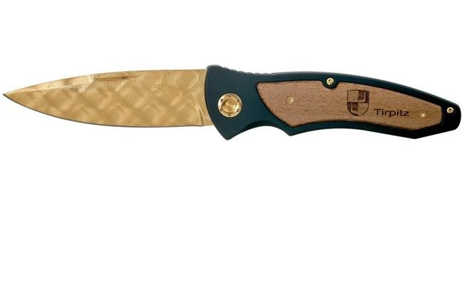 Böker Tirpitz Damast Gold 42 Limited Edition 110196DAM Pocket Knife Böker Tirpitz Damast Gold 42 Limited Edition 110196DAM Pocket Knife -Gentleman’s Knives Popular Shop BO110196DAM 01 boker