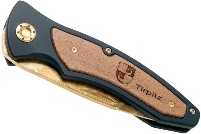 Böker Tirpitz Damast Gold 42 Limited Edition 110196DAM Pocket Knife Böker Tirpitz Damast Gold 42 Limited Edition 110196DAM Pocket Knife -Gentleman’s Knives Popular Shop BO110196DAM 05 boker