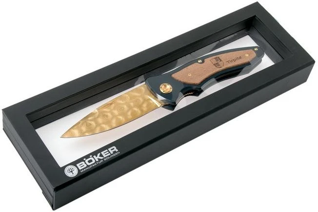 Böker Tirpitz Damast Gold 42 Limited Edition 110196DAM Pocket Knife Böker Tirpitz Damast Gold 42 Limited Edition 110196DAM Pocket Knife -Gentleman’s Knives Popular Shop BO110196DAM 10 boker