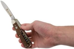 Böker Jagdmesser Quadro Jäger Gold 110646 Hunting Knife With Leather Sheath -Gentleman’s Knives Popular Shop BO110646 08 boker