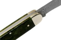 Böker Mono Damascus, Curly Birch Green 118030DAM Hunting Knife -Gentleman’s Knives Popular Shop BO118030DAM 06 boker