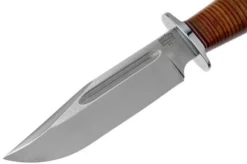 Bark River Teddy A2 Stacked Leather, Double Quillion Outdoor Knife -Gentleman’s Knives Popular Shop BRK08 114SLDQ 03 bark river knives