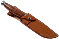 Bark River Teddy A2 Stacked Leather, Double Quillion Outdoor Knife -Gentleman’s Knives Popular Shop BRK08 114SLDQ 06 bark river knives