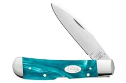 Case Tribal Lock Aqua Kirinite SparXX, 18585, TB1012010L SS Pocket Knife