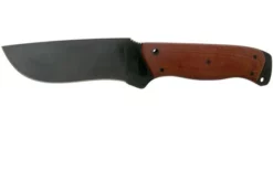 Case Winkler Recurve Utility No 6, 43176 Harry Bologna, Tan Canvas Micarta, Leather Sheath Survival Knife