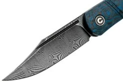 Civivi Appalachian Drifter C2015DS-2 Damascus, Blue G10 Rose Carbon Fibre Gentleman's Knife -Gentleman’s Knives Popular Shop CIC2015DS 2 03 civivi