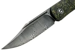 Civivi Appalachian Drifter C2015DS-3 Damascus, Yellow G10 Rose Carbon Fibre Gentleman's Knife -Gentleman’s Knives Popular Shop CIC2015DS 3 03 civivi