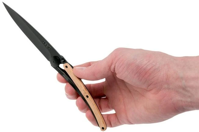 Deejo Wood Black 37g, Juniper Wood 1GB002 Pocket Knife Deejo Wood Black 37g, Juniper Wood 1GB002 Pocket Knife -Gentleman’s Knives Popular Shop DJ1GB002 08 deejo