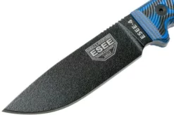 ESEE Model 4 Black Blade 3D Blue-Black G10 Survival Knife 4PB-008 Black Sheath + Belt Clip -Gentleman’s Knives Popular Shop EE 4PB 008 03 esee knives