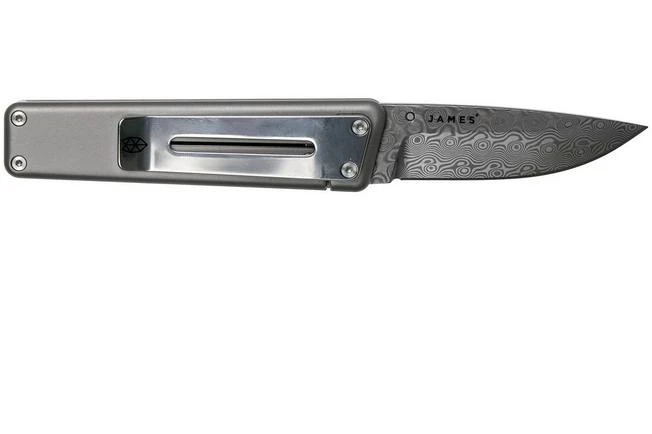 The James Brand Chapter, Titanium + Damascus Pocket Knife The James Brand Chapter, Titanium + Damascus Pocket Knife -Gentleman’s Knives Popular Shop JAKCHP1301 02 the james brand v201910