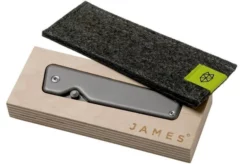 The James Brand Chapter, Titanium + Damascus Pocket Knife 8 The James Brand Chapter, Titanium + Damascus Pocket Knife -Gentleman’s Knives Popular Shop JAKCHP1301 09 the james brand v201910