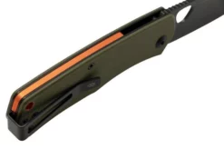 The James Brand The Folsom, OD Green G10 + Orange + Black, KN112194-00, Pocket Knife -Gentleman’s Knives Popular Shop JAKN112194 00 05 jamesbrand