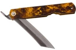 Higonokami Pocket Knife 7,4 Cm SPE2, SK-carbon Steel, Tortoise Shell -Gentleman’s Knives Popular Shop KT HIGO SPE2 06 higonokami kt higo spe2 06