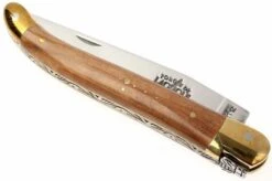Forge De Laguiole - Natural Wood Folder, Olivewood -Gentleman’s Knives Popular Shop LA1211OL 03 forge de laguiole vouwmes la1211ol d3