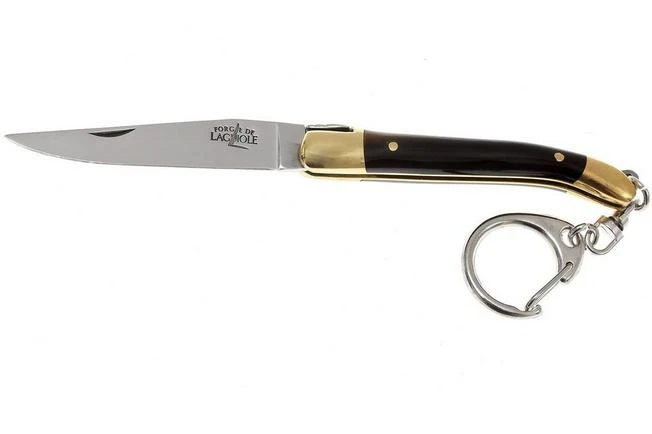 Forge De Laguiole Keychain Pocket Knife, Black Horn Forge De Laguiole Keychain Pocket Knife, Black Horn -Gentleman’s Knives Popular Shop LA1270B 01 forge de laguiole la1270b 01