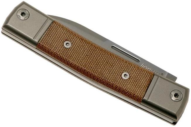 Lionsteel BestMan BM2 CVN Natural Canvas Micarta Slipjoint Pocket Knife Lionsteel BestMan BM2 CVN Natural Canvas Micarta Slipjoint Pocket Knife -Gentleman’s Knives Popular Shop LI BM2 CVN 04 lionsteel
