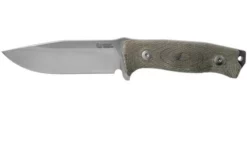 LionSteel M5 Sleipner, Green Canvas Micarta Survival Knife