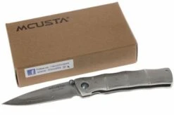 Mcusta MC-33D Shinra Take Folding Knife, Handle/blade: Damascus And Damascus -Gentleman’s Knives Popular Shop MC33D 07 mcusta take damast mc33d d8