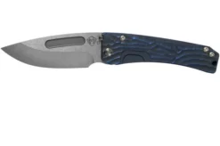 Medford Slim Midi Marauder S35VN Blue Bark Handle, Tumbled Blade Pocket Knife