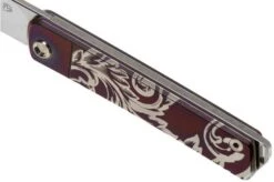 Medford Gentleman Jack S35VN, Tumbled Blade, Violet Filigree Handle, Silver Hardware Pocket Knife -Gentleman’s Knives Popular Shop MF 21 GJ 03 07 medford