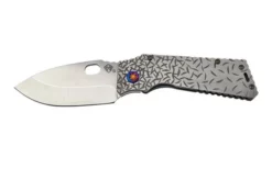 Medford TFF-1 S35VN Tumbled, BB & Brsh Silver, Jasmine Fade Handle, Pocket Knife