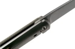 MKM Flame Drop FL01-GCT Green Canvas Micarta Pocket Knife, Michael Zieba Design -Gentleman’s Knives Popular Shop MMK FL01 GCT 06 mkm knives