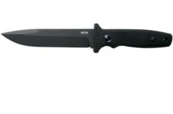 MKM Jouf FX02-C Black G10, Cerakote Black Fixed Knife, Bob Terzuola Design