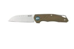MKM Root RT-GC Satin Green Canvas Micarta Pocket Knife, Jens Anso Design