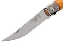 Opinel Pocket Knife No. 8 Slim Line, Stainless Steel, Olive Wood -Gentleman’s Knives Popular Shop OP001144 03 opinel op001144 03