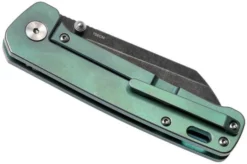 QSP Knife Penguin QS130-Y Titanium, 154CM Blackwashed Pocket Knife -Gentleman’s Knives Popular Shop QS130 Y 04 qsp knife