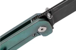 QSP Knife Penguin QS130-Y Titanium, 154CM Blackwashed Pocket Knife -Gentleman’s Knives Popular Shop QS130 Y 06 qsp knife