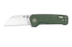 QSP Knife Penguin Mini QS130XS-C, Satin 14C28N, Green Micarta Pocket Knife