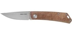 Real Steel Luna Premium II M390, Natural Micarta 7007P Knivesandtools Exclusive Slipjoint Pocket Knife