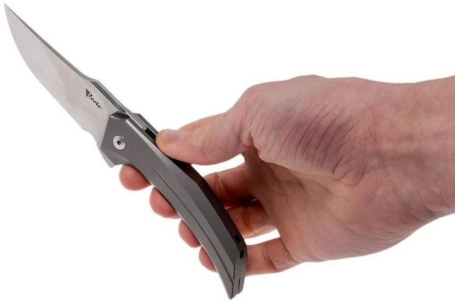 Reate Star Boy RWL34 Stonewashed, Bead Blast Titanium, Tashi Bharucha Design Reate Star Boy RWL34 Stonewashed, Bead Blast Titanium, Tashi Bharucha Design -Gentleman’s Knives Popular Shop RTSTARB SW BB 08 reate rtstarb sw bb 08