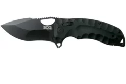 SOG Kiku XR Blackout Micarta 12-27-02-57 Pocket Knife, Kiku Matsuda Design