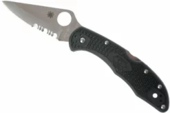Spyderco Delica 4 C11PSBK Partly Serrated Pocket Knife