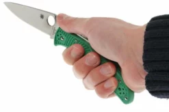 Spyderco Endura 4 Green C10FPGR Pocket Knife -Gentleman’s Knives Popular Shop SPC10FPGR 07 spyderco endura 4 groen spc10fpgr d7
