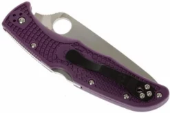 Spyderco Endura 4 Purple C10FPPR Pocket Knife -Gentleman’s Knives Popular Shop SPC10FPPR 04 spyderco endura paars spc10fppr d4