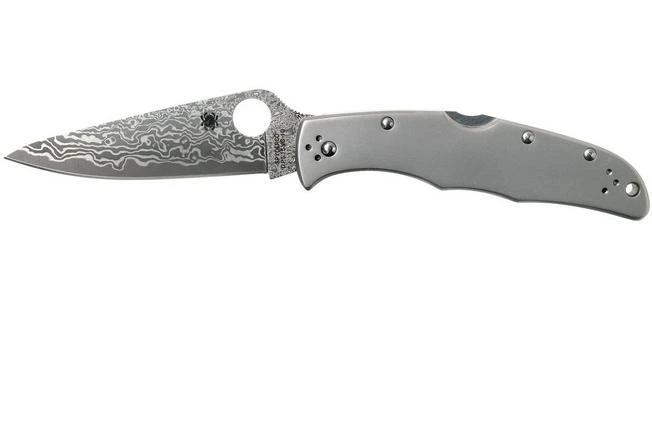 Spyderco C10TIPD Endura 4 Titanium Damascus Pocket Knife Spyderco C10TIPD Endura 4 Titanium Damascus Pocket Knife -Gentleman’s Knives Popular Shop SPC10TIPD 01 spyderco