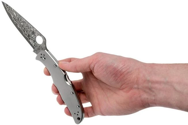 Spyderco C10TIPD Endura 4 Titanium Damascus Pocket Knife Spyderco C10TIPD Endura 4 Titanium Damascus Pocket Knife -Gentleman’s Knives Popular Shop SPC10TIPD 08 spyderco